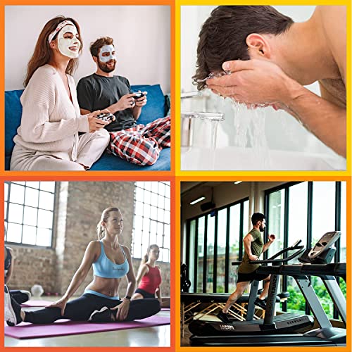 Mens Hair Band Sports Hair Bands for Men, Non-Slip Sports Fashion Headband, Metal Hair Band for Men, Hair Hoop for Outdoor Sports, Weddings,Daily