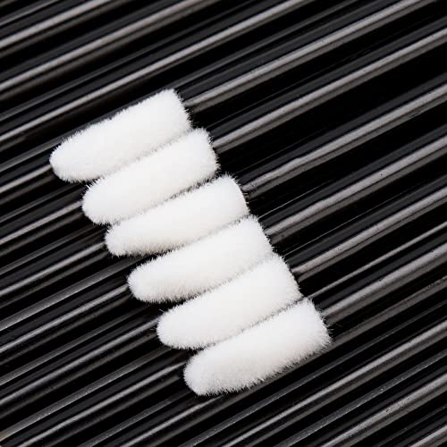 G2PLUS 300 PCS Disposable Lip Gloss Brush - Black Lipstick Concealer Brushes - Lip Applicator Wands Perfect for Lips, Eyes and Makeup Application