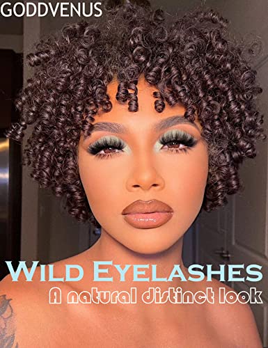 False Eyelashes Fluffy Natural Look 8D 20 mm Long C Curl Strip Eye Lashes Pack 10 Pairs Full Reusable Fake Eyelashes That Look Like Extensions by