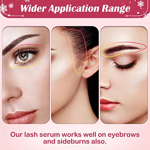 Eyelash Growth Serum, 5ML Professional Lash Growth Serum Eyelash & Eyebrow Enhancer Serum, Natural Lash Booster Eyelash Serum for Growth- Irritat