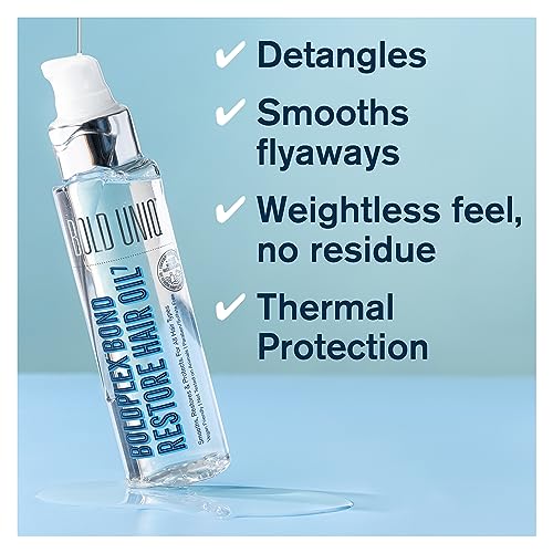 Boldplex 7 Hair Oil for Dry & Damaged Hair - Adds Shine, Strengthens, Smooths Split Ends & Frizz, Moisturises & Nourishes. Weightless Hair Treatm