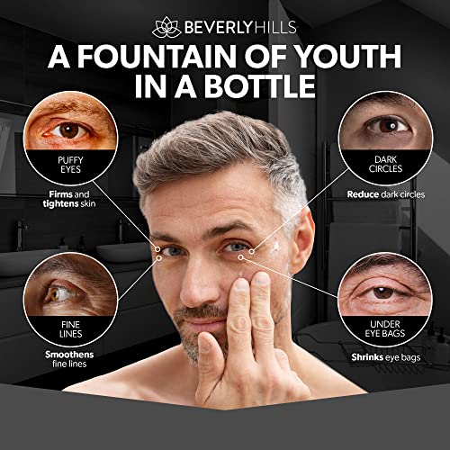 Beverly Hills Mens or Womens Instant Facelift and Eye Tuck Serum for Dark Circles and Puffy Eyes