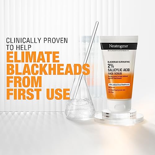 Neutrogena Blackhead Eliminating Facial Scrub, Clear, 150 ml (Pack of 1)