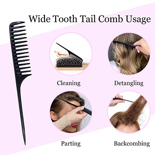 Boar Bristle Hair Brush and Comb Set for Women Men Kids, Best Natural Wooden Paddle Hairbrush and Small Travel Styling Brush for Wet or Dry Hair