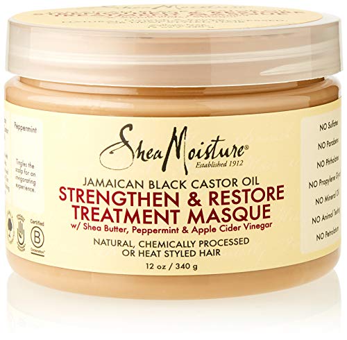 Shea Moisture amaican Black Castor Oil Strengthen Grow and Restore Treatment Masque, 12oz
