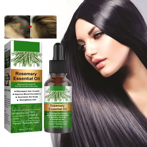 Rosemary Hair Growth Oil, Rosemary Essential Oil, Rosemary Oil for Hair Growth & Skin Care,Stimulates Hair Growth,Strengthens Hair, Nourishes Sca