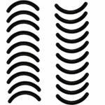 20pcs Universal Soft Silicone Eyelash Curler Replacement Pads Refill Pads for Eyelash Curler - Black