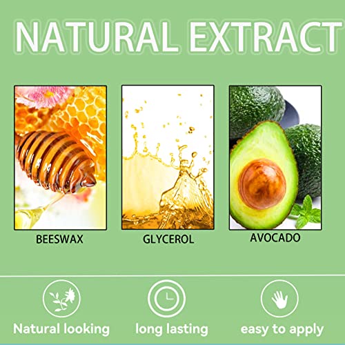 2Pcs Hair Wax Stick with Hair Comb Set,Styling Wax for Smooth Wigs,Edge Control Stick Anti-Frizz Non-greasy,Unisex Hair Pomade Stick for Flyaways