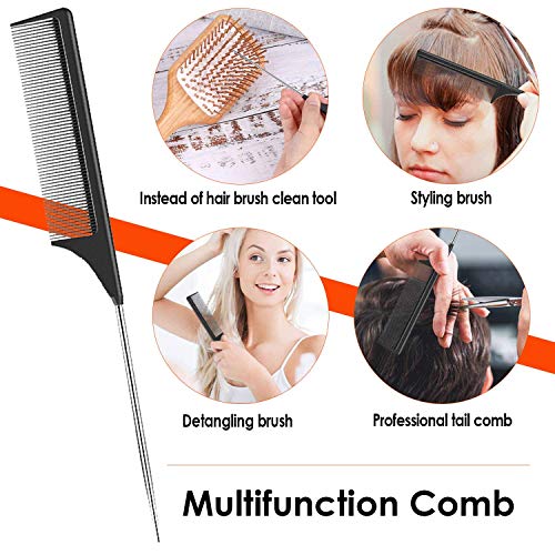 Hair Brush, Eco-Friendly Natural Wooden Bamboo Paddle Hairbrush for Long Short Curly Thick Thin Hair for Men Women Kids, Massaging Scalp, Reducin