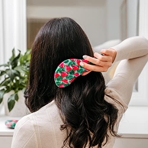 Standelli Professional Hair Care – Watermelon Hair Brush Gift Set for Women and Teenage Girls with a Detangler Hair Brush & a Mini Folding Brush