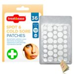 36pk Spot & Cold Sore Patches | 12pcs 8mm & 24pcs 12mm Skin Care Pimple Patches | Acne Patch Hydrocolloid Patches | Face Care Spot Patches | Pimp