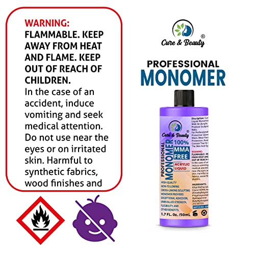 AFRO Cure & Beauty Ultra Adhesive Acrylic Liquid Monomer (30mL)