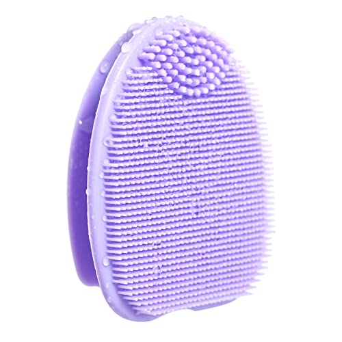 HieerBus Silicone Face Scrubber,Manual Exfoliating Brush,Handheld Facial Cleansing Brush for Women Men-Blackhead Removing Pore Cleansing Massagin