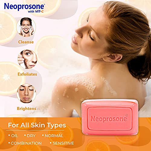 Neoprosone, Skin Brightening Soap | 2.82 oz / 80 g | Hyperpigmentation Soap, Cleansing Bar, Fade Dark Spots on: Knees, Elbows, Face, Private Area