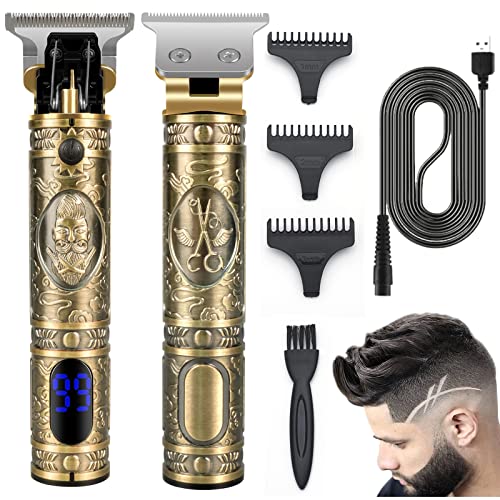 Men's Hair Clippers, CKCLR Professional Hair Clipper, Waterproof IPX7 Electric Hair Shaver LCD Display, Hair Trimmer, Cordless Beard Trimmer, Bal