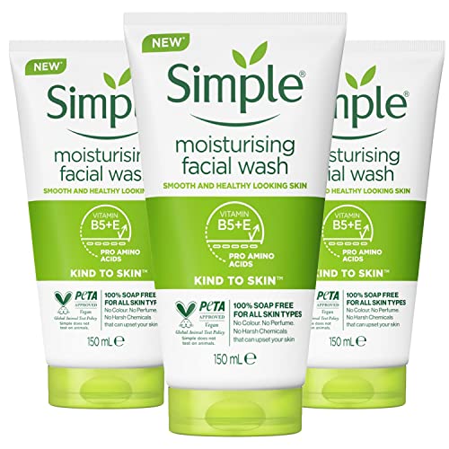Simple Kind to Skin Moisturising Facial Wash (150ml) - Pack of 6