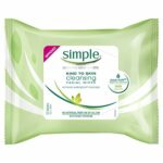 SIMPLE Cleansing Facial Wipes pack of 6