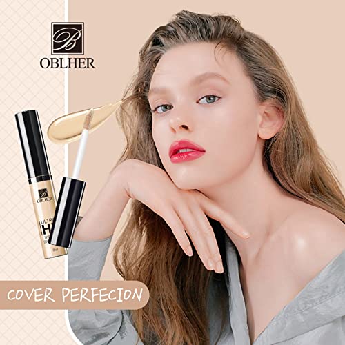 B OBLHER High Definition Concealer Set of 3 Color Three-color Concealer, High Definition Liquid Dark Circles Treatment Multi-Use Concealer, Inclu