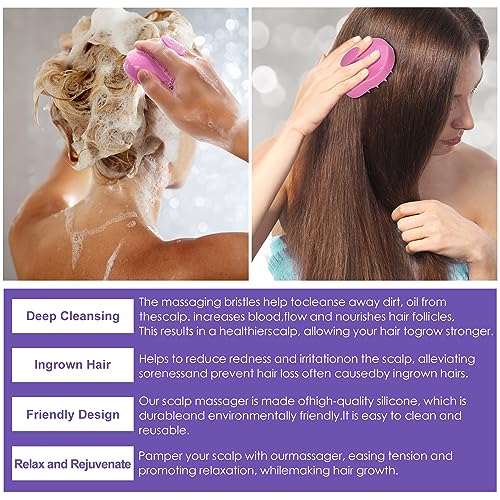 Rosemary Oil for Hair Growth,2 Packs Diluted Rosemary Oil w/Scalp Massager&Ebook,Hair Growth Oil Serum with Castor Oil Biotin Argan Oil for Dry D