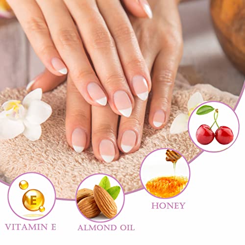 Cuticle Oil Pen for Nail Care, 2PC Nail Oil Pen with Natural Ingredients Revitalize Pen Gel Manicure Pedicure for woman(Various flavor) (Cherry +