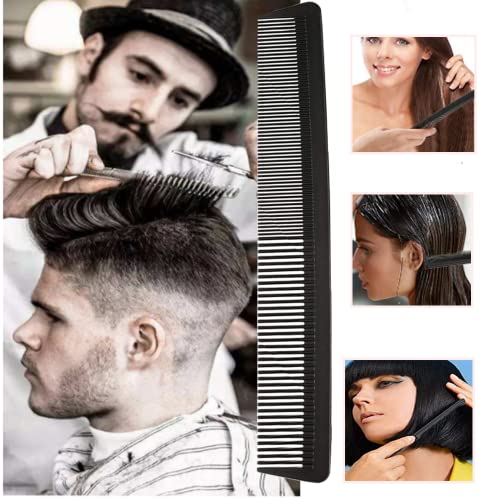 Hair Comb, Professional Hairdressing Carbon Fibre Comb, Fine and Standard Tooth Hair Cutting Comb, Heat Resistant Anti Static Hair Comb, Hairdres