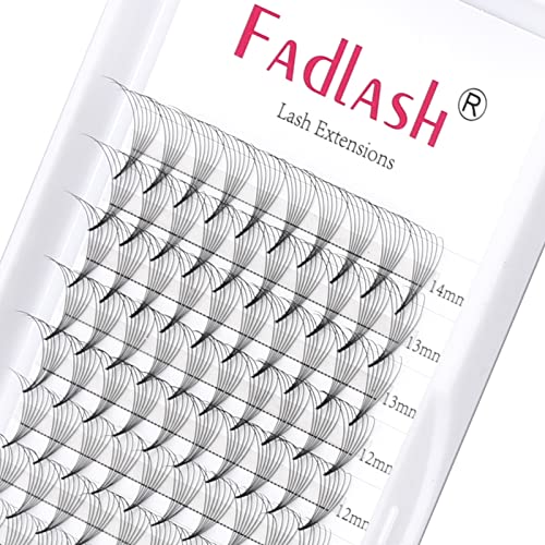 Russian Lashes 14D 0.07 Thickness D Curl 8-14mm Mix Tray Russian Lashes Premade Russian Volume Lashes Pre Made Fan Lashes Volume Lashes Pre Made