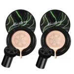 2PCS Mushroom Head Air Cushion CC Cream Natural Moisturizing Full Coverage Foundation Brightening Pigment BB Cream Matte Foundation Set Gift For
