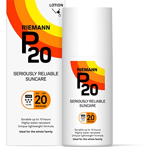 Riemann P20 Sunscreen SPF20 Lotion 200ml | Long Lasting UVA & UVB Protection for up to 10 hours | Highly Water Resistant