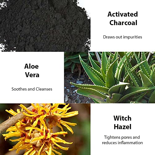 PORE Black Head Remover for Face - Peel Off Face Masks with Activated Bamboo Charcoal to Removing Blackheads & Impurities for Radiant Face - Blac