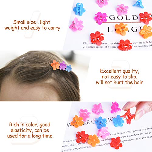 Hair Bobbles, 200Pcs Hair Ties Elastic Hair Bands Ponytail Holders for Girls Women with 15Pcs Mini Hair Clips (Multicolor)