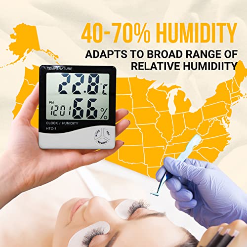 Elite Fast Dry Time Eyelash Extension Glue - Forabeli 5ml / 1 Sec Drying time/Retention – 7 Weeks/Maximum Bonding Power/Black Adhesive for Semi-P