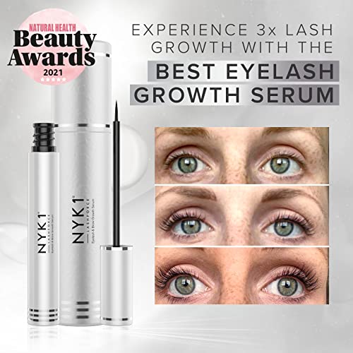NYK1 LASHFORCE Eyelash Growth Serum Lash Serum (8ml) AMAZING Eyelash Serum For Growth And Thickness - Lash Growth Serum Lash Force For Fuller Lon