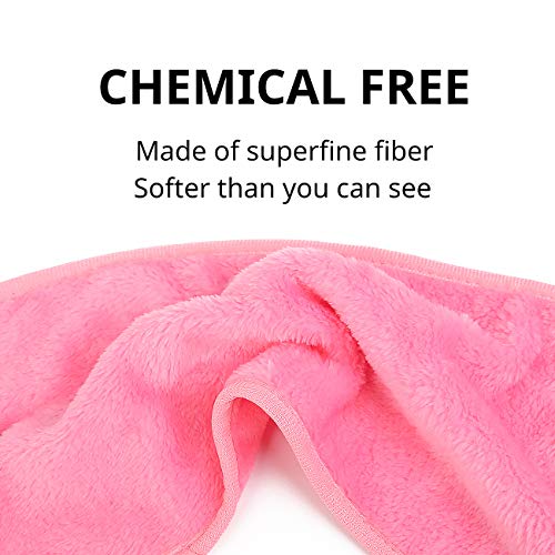 Reusable Makeup Remover Cloth Microfiber Facial Cleaning Wipes Makeup Eraser Towels Face Washcloth Suitable for Sensitive Skin, Remove Makeup Ins