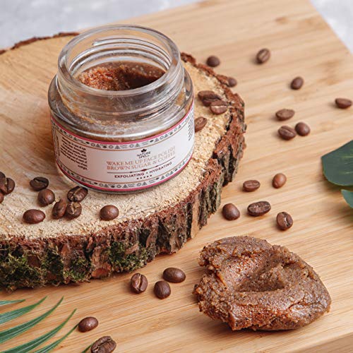 Nature Spell Brown Sugar & Coffee Face Scrub Exfoliator 100 ml – Natural Coffee Scrub Exfoliates Dead Skin Cells, Reduces Inflammation, Softer &