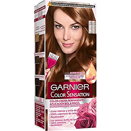 Garnier Color Sensation Brown Hair Dye Permanent 5.0 Luminous Brown