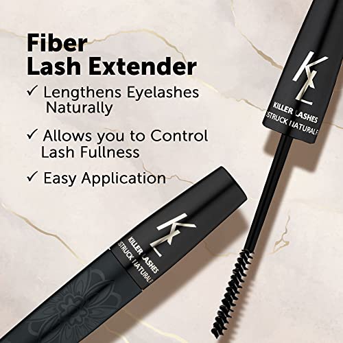 KL Killer Lashes Mascara Black and Ultimate Fibre Lash Extender for Fuller Longer Lashes