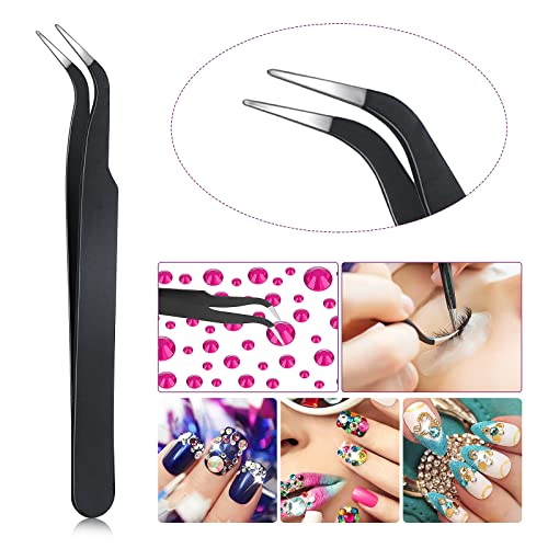 Rhinestone Picker Tool Wax Pencil for Rhinestones diamond painting Dotting Pen 2pcs Dual-Ended Rhinestones Pen with 2 Extra Wax Tips and 1 Nail A