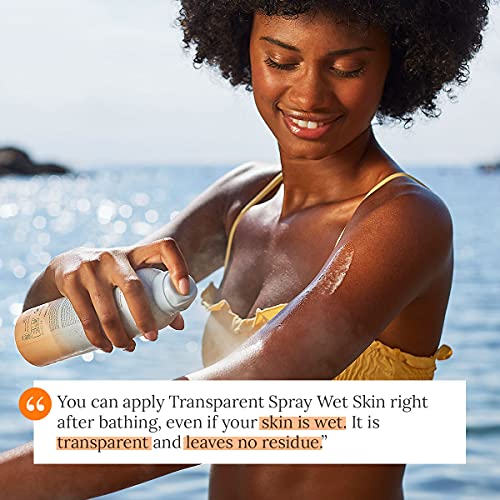 ISDIN Fotoprotector Transparent Spray SPF 50 (250ml) | Wet Skin Sunscreen | Effective on wet skin | instant cooling and drying spray