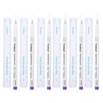 Lurrose 10Pcs Tattoo Marker Pens Tattoo Stencil Pen Waterproof Surgical Skin Marker with Paper Ruler for Skin Eyebrow Lips