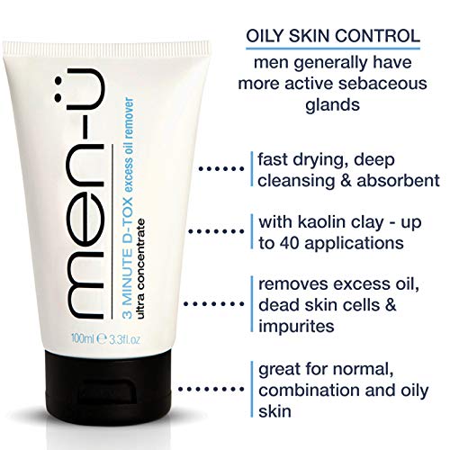 men-ü MATT FACE MOISTURISER up to 120 applications Ultra-Concentrate Mens Moisturiser -Use on the Face and Neck for Matt/Smooth & Firm Surface, 1