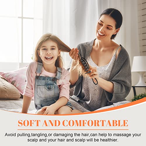 Fuyamp 2 Packs Wide Tooth Shark Combs, Salon Large Teeth Shark Combs Curly Hair Salon Barber Comb, Afro Comb Curl Comb Hairstyle Comb Salon Haird