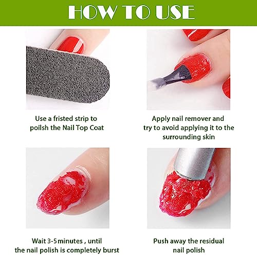 Gel Nail Polish Remover Effective Gel Polish Remover, Easily Quickly Soak off Gel Polish in 2-5 Minutes, No Need for Foil, Soaking or Wrapping, D