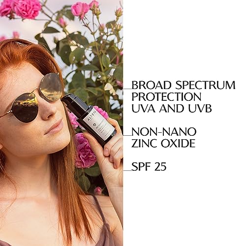 Alteya Organic Rose Otto Face Sunscreen Bio Damascena SPF25 50ml - Certified Organic - Broad spectrum - Sheer tint