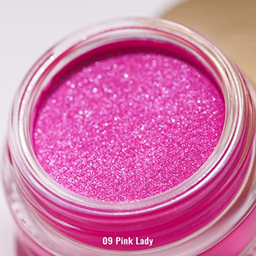 Oulac Shiny Light Blue Cream Eyeshadow, Can Be Used as Highlighter and Eyeshadow, Glitter Eyeshadow with Creamy Texture, Waterproof, Large Capaci