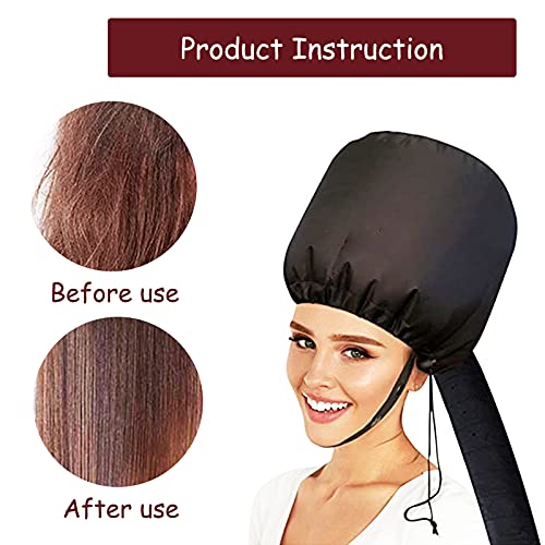 Hadio Bonnet Hood Hair Dryer for Home & Salon Use, Portable Hair Dryer Cap for Deep Conditioning & Heat Therapy, Ideal Hair Steamer for Healthy H