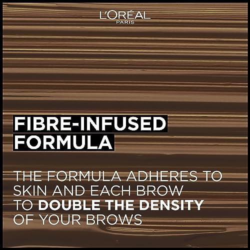 L'Oréal Paris Volumising Brow Mascara, Longwear Brow Gel for Fuller Looking Eyebrows, Up To 24 Hours Wear, Water Resistant, Infallible Brows, 5 m
