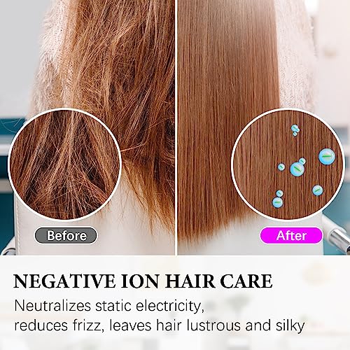 Professional Hair Dryer,JIAABCHOMO 2000W Powerful Ionic Hairdryer with Diffuser Blow Dryer with 2 Speeds, 3 Heating and Cool Button for Women Man