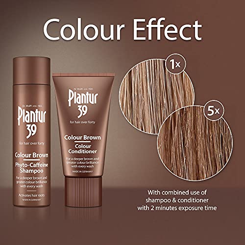 Plantur 39 Caffeine Shampoo and Conditioner Set for Brown Brunette Hair | Conceal Hairline Prevents and Reduces Hair Loss | Unique Formula Suppor