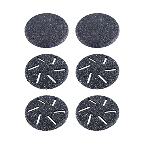 Asiaark Electric Foot Files Replacement Heads, 6 Pack Grinding Heads for Hard Skin Remover