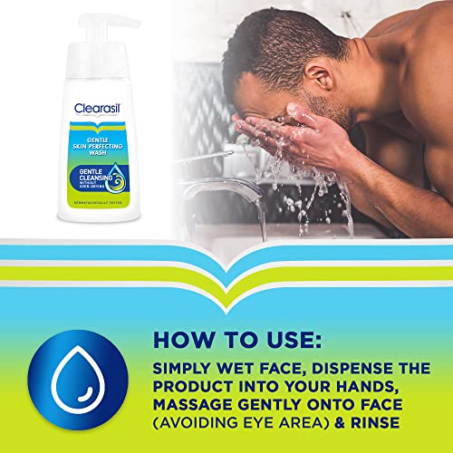 Clearasil Daily Clear Skin Perfecting Gel Wash Sensitive (Pack of 3 x 150 ml)